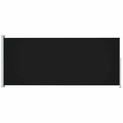Patio Retractable Side Awning 180x500cm Black Payday Deals