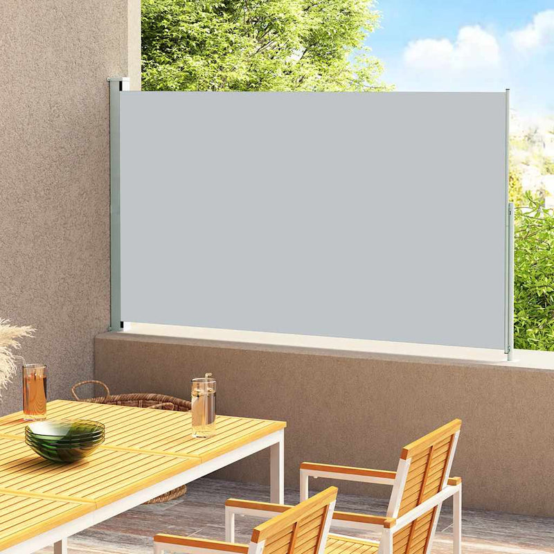 Patio Retractable Side Awning 200x300cm Grey Payday Deals