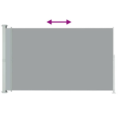 Patio Retractable Side Awning 200x300cm Grey Payday Deals