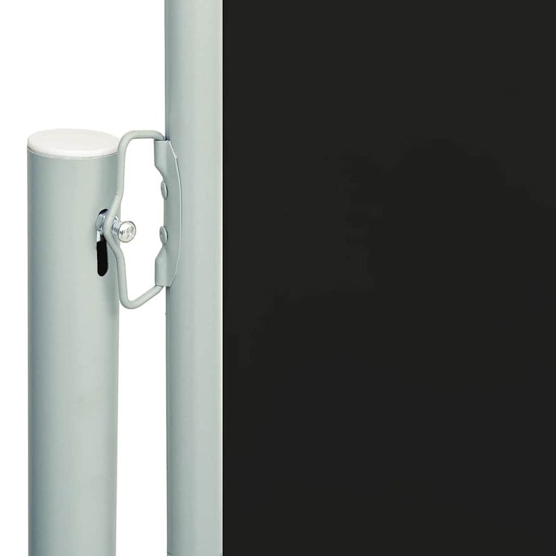 Patio Retractable Side Awning 200x600 cm Black Payday Deals