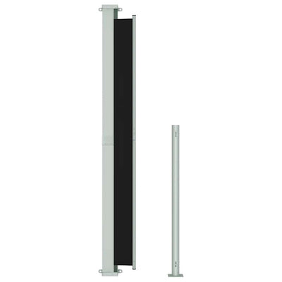 Patio Retractable Side Awning 220x300cm Black Payday Deals