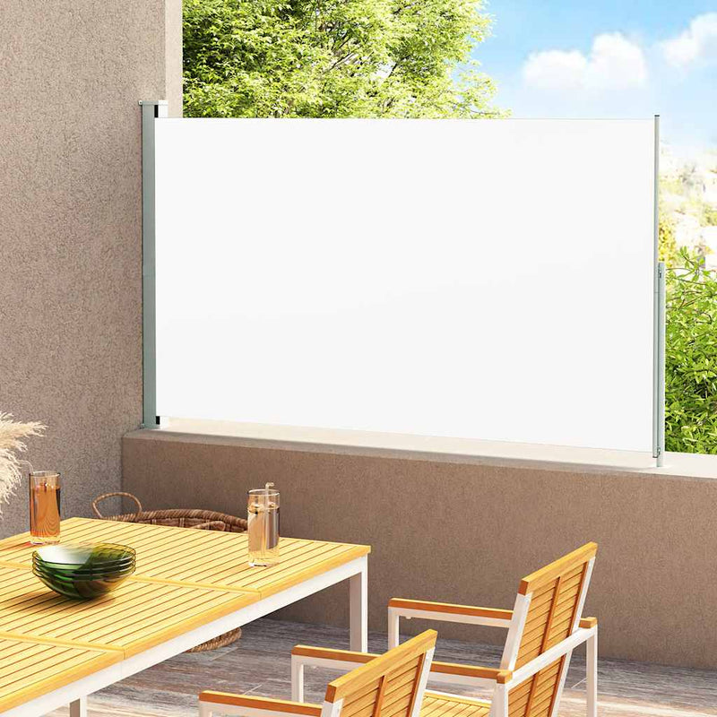 Patio Retractable Side Awning 220x300cm Cream Payday Deals