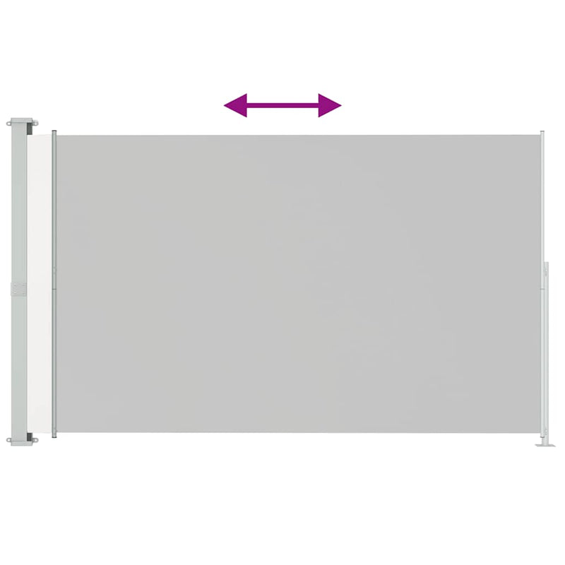 Patio Retractable Side Awning 220x300cm Cream Payday Deals