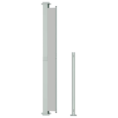 Patio Retractable Side Awning 220x500cm Grey Payday Deals