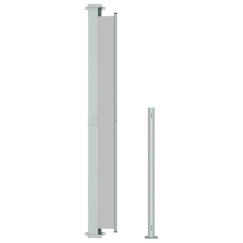 Patio Retractable Side Awning 220x500cm Grey Payday Deals
