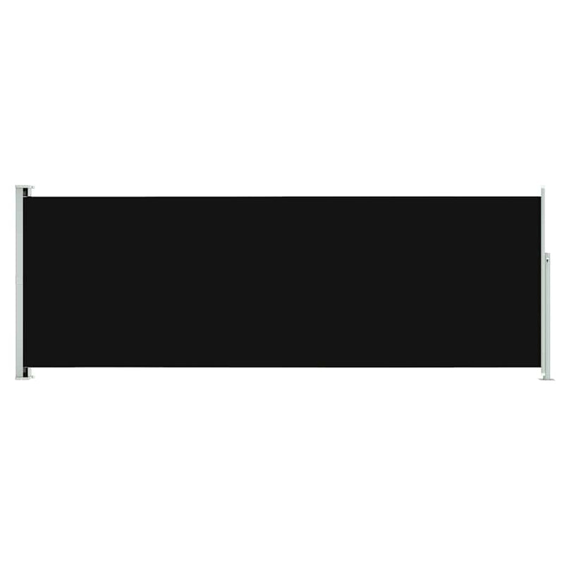 Patio Retractable Side Awning 220x600 cm Black Payday Deals