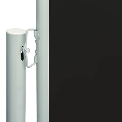 Patio Retractable Side Awning 220x600 cm Black Payday Deals