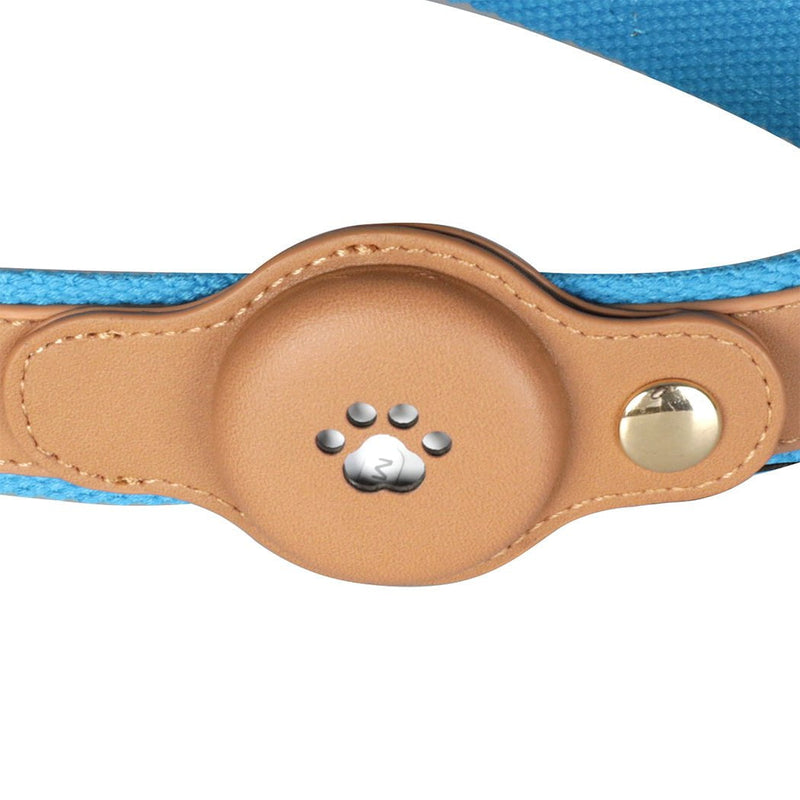 PaWz Bluetooth Pet Tracker Collar Anti-lost Locator Smart Waterproof 120m Blue Payday Deals