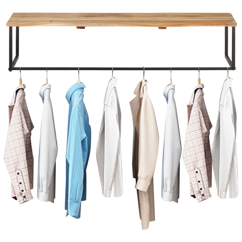 Peg with Live Edge 100x35x22 cm Solid Acacia Wood Payday Deals