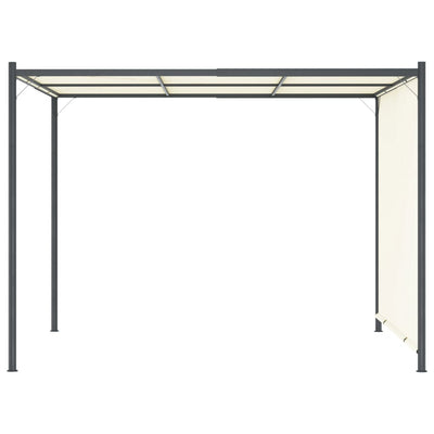 Pergola with Adjustable Roof Cream White 3x3 m Steel Payday Deals