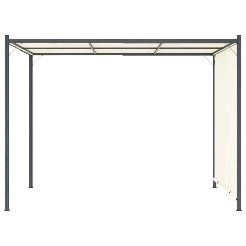 Pergola with Adjustable Roof Cream White 3x3 m Steel Payday Deals