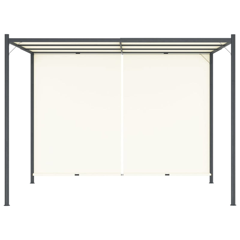 Pergola with Adjustable Roof Cream White 3x3 m Steel Payday Deals