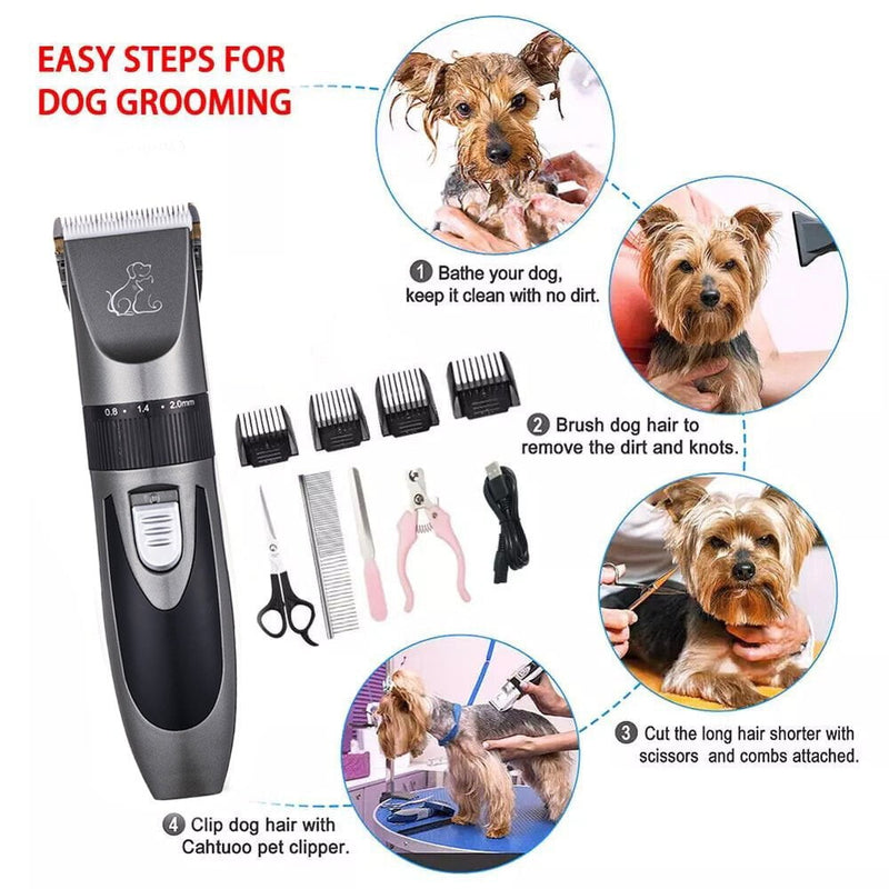 Pet Clippers Dog Grooming Clippers Cordless Electric Hair Trimmer Shaver Kit Hot Payday Deals