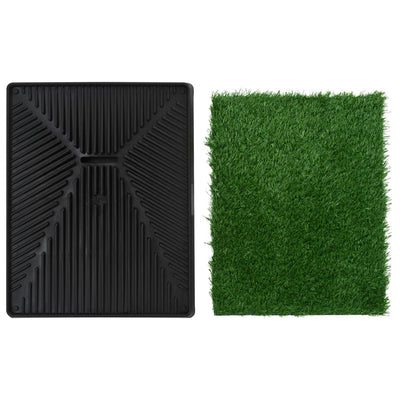 Pet Toilet with Tray & Faux Turf Green 63x50x7 cm WC Payday Deals