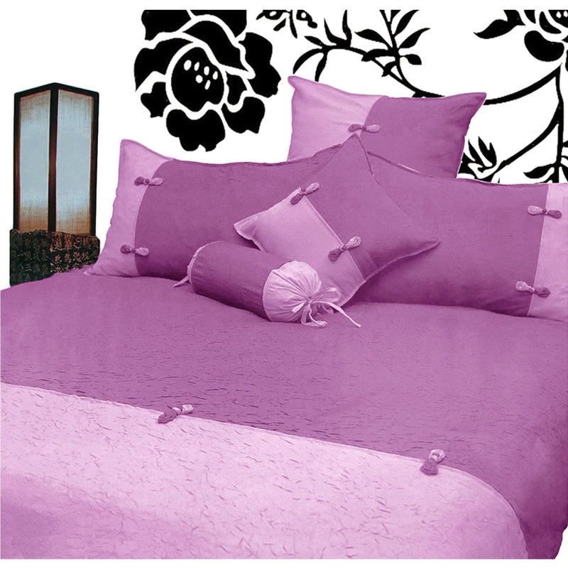 Phase 2 Scrunchie Orchid Quilt Cover Set KING Payday Deals