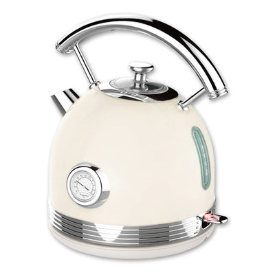 PHILEX Electric Kettle Water Boiler Stainless Steel Retro 1.7L OFF-WHITE Payday Deals