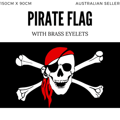 PIRATE FLAG Skull Party Pirates Skull & Crossbones Large 150 x 90 Jolly Roger Payday Deals