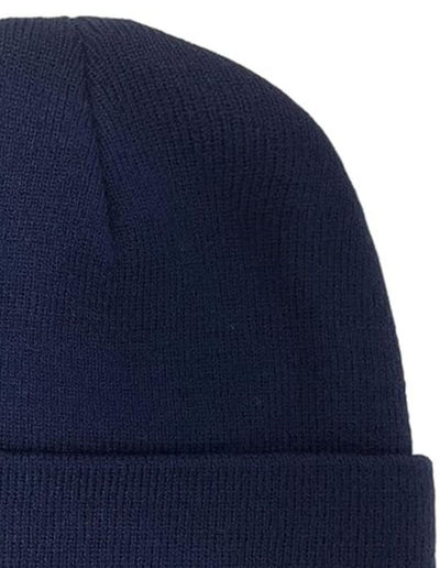 PLAIN BEANIE Unisex Mens Womens Winter Warm Hat Ski Cap Knit One Size - Navy Blue Payday Deals