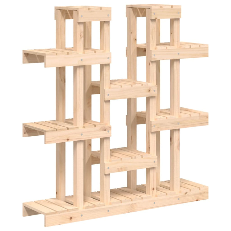 Plant Stand 104.5x25x109.5 cm Solid Wood Pine Payday Deals
