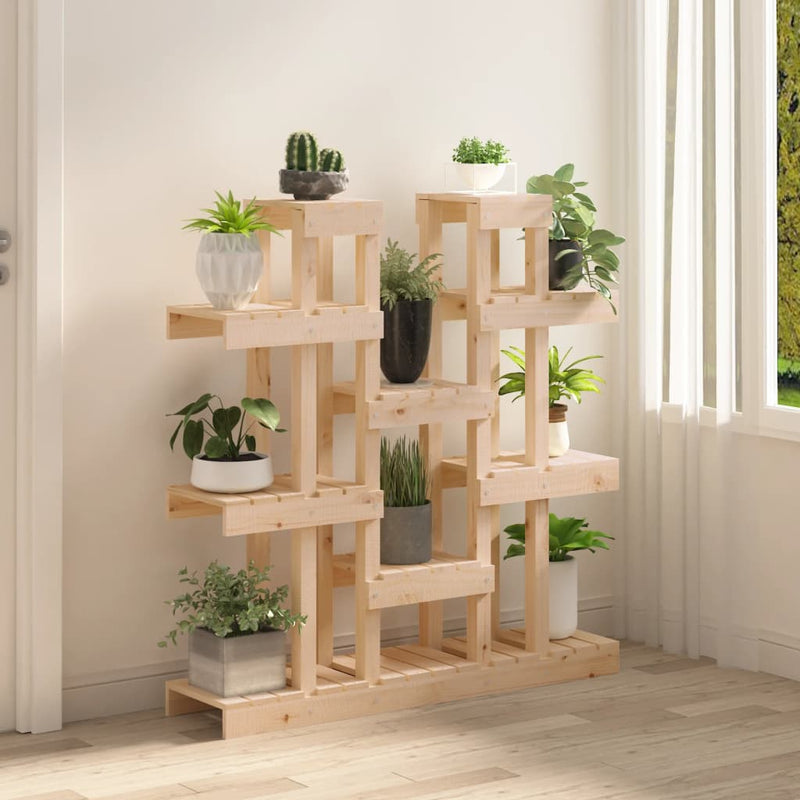 Plant Stand 104.5x25x109.5 cm Solid Wood Pine Payday Deals