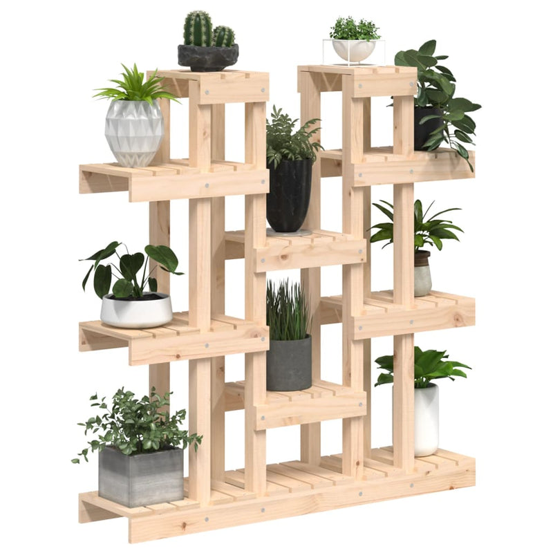 Plant Stand 104.5x25x109.5 cm Solid Wood Pine Payday Deals