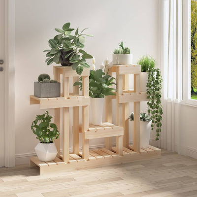 Plant Stand 104.5x25x77.5 cm Solid Wood Pine Payday Deals