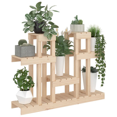 Plant Stand 104.5x25x77.5 cm Solid Wood Pine Payday Deals
