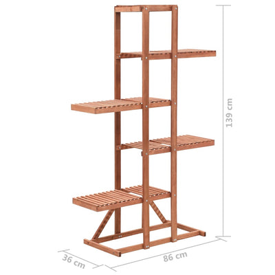 Plant Stand Cedar Wood 86x36x139 cm Payday Deals