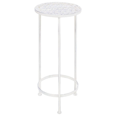 Plant Stand Set 3 Pieces Vintage Style Metal Antique White Payday Deals