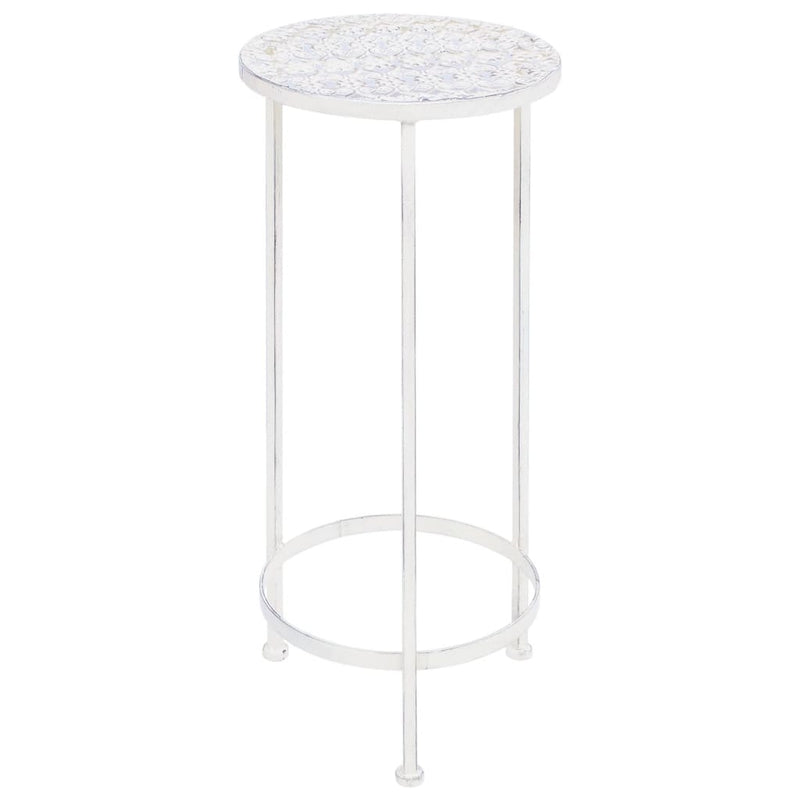 Plant Stand Set 3 Pieces Vintage Style Metal Antique White Payday Deals