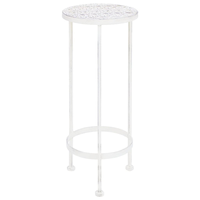 Plant Stand Set 3 Pieces Vintage Style Metal Antique White Payday Deals