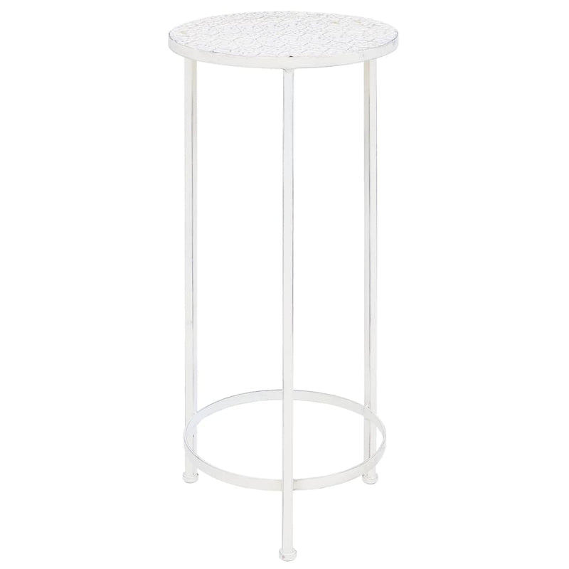 Plant Stand Set 3 Pieces Vintage Style Metal Antique White Payday Deals