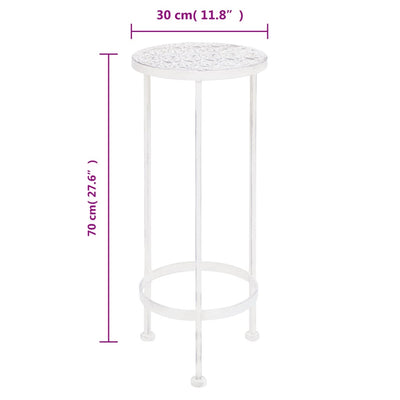 Plant Stand Set 3 Pieces Vintage Style Metal Antique White Payday Deals