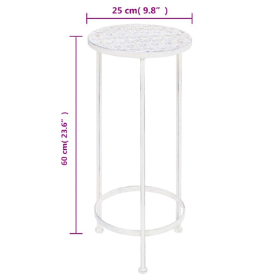 Plant Stand Set 3 Pieces Vintage Style Metal Antique White Payday Deals