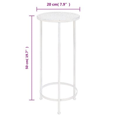 Plant Stand Set 3 Pieces Vintage Style Metal Antique White Payday Deals