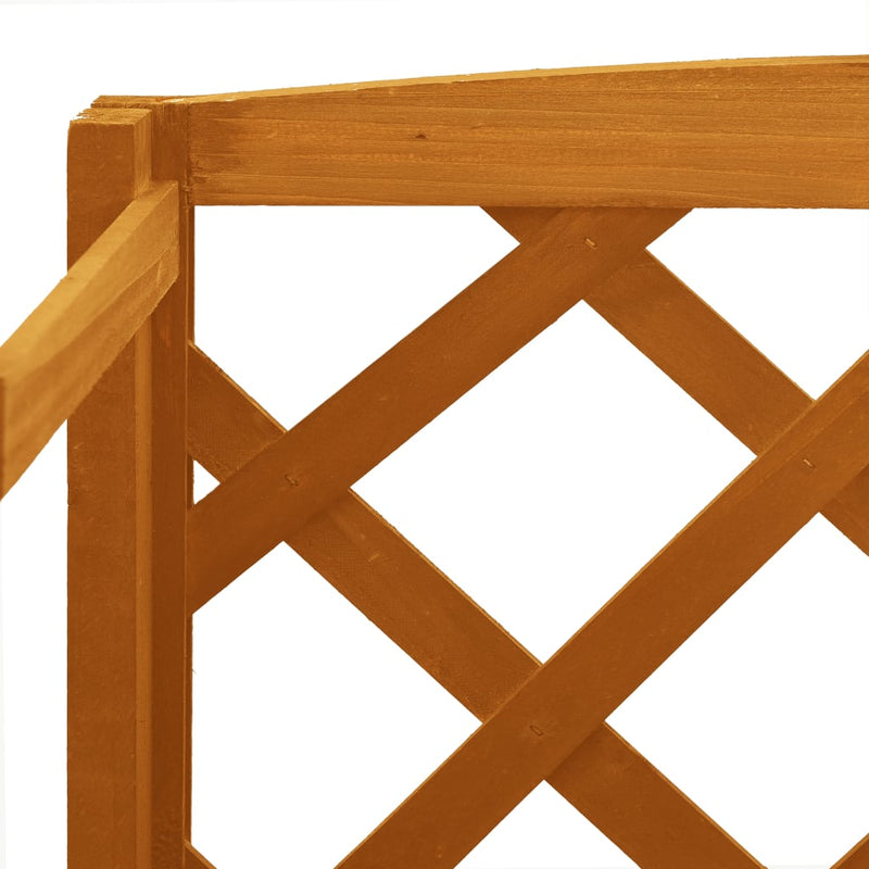 Plant Stand with Trellis Orange 60x30x140 cm Solid Firwood Payday Deals
