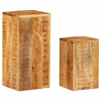 Plant Stands 2 pcs Solid Mango Wood Payday Deals