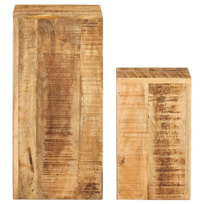 Plant Stands 2 pcs Solid Mango Wood Payday Deals