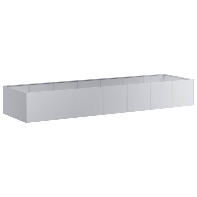 Planter 280x80x40 cm Galvanised Steel Payday Deals