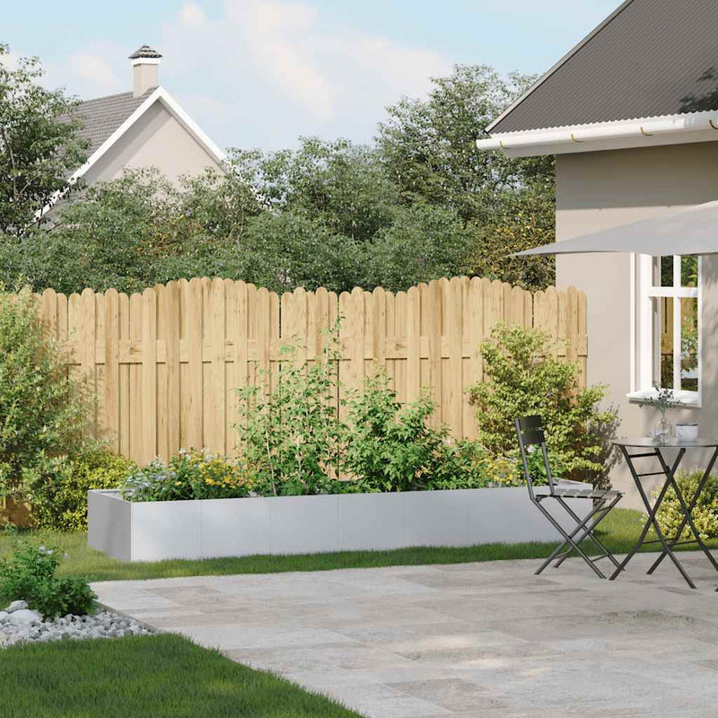 Planter 280x80x40 cm Galvanised Steel Payday Deals