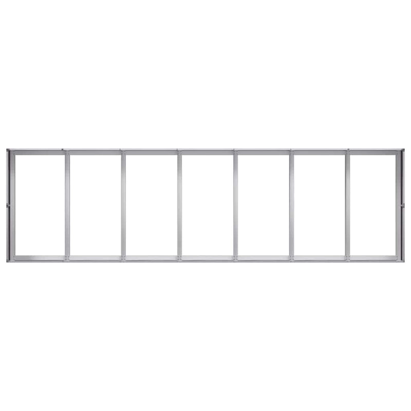 Planter 280x80x40 cm Galvanised Steel Payday Deals