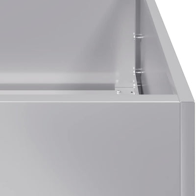 Planter 280x80x40 cm Galvanised Steel Payday Deals