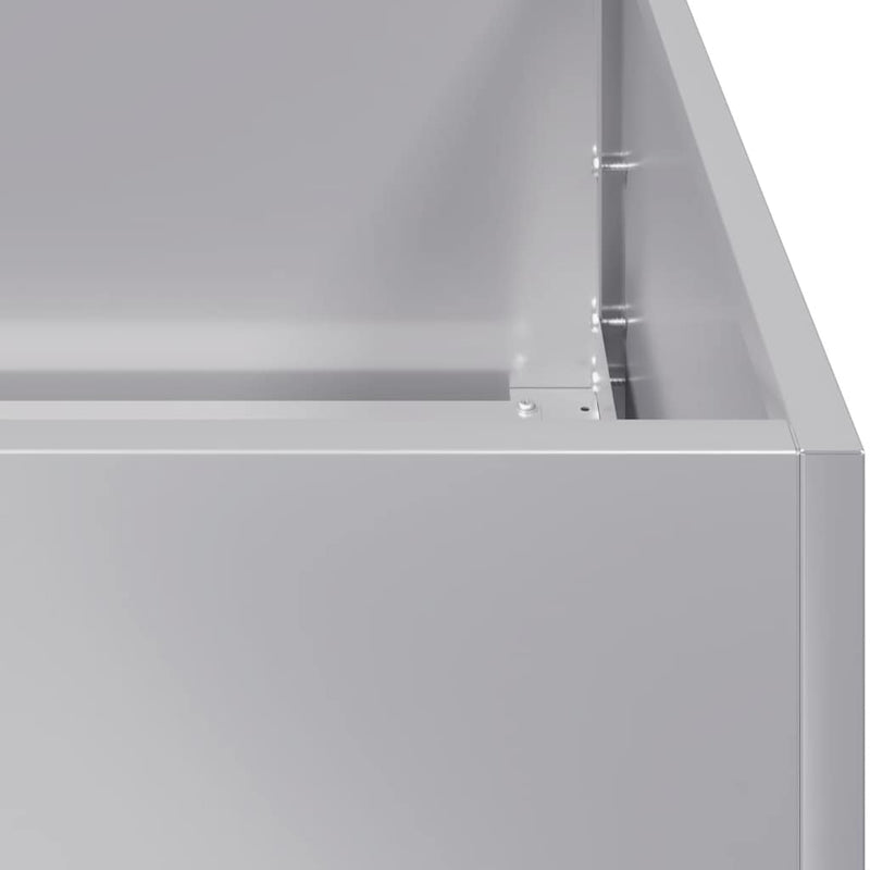 Planter 280x80x40 cm Galvanised Steel Payday Deals