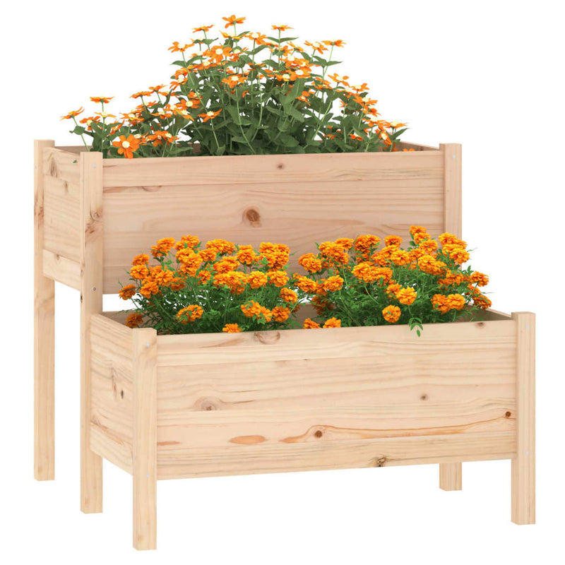 Planter 84.5x84x75 cm Solid Wood Pine Payday Deals