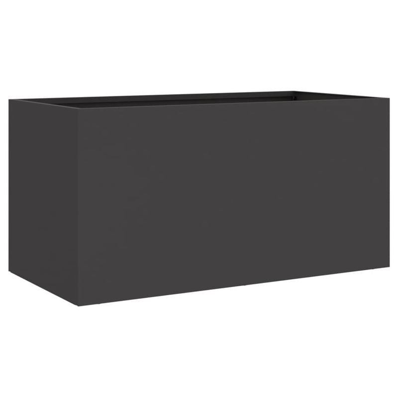 Planter Black 62x30x29 cm Steel Payday Deals