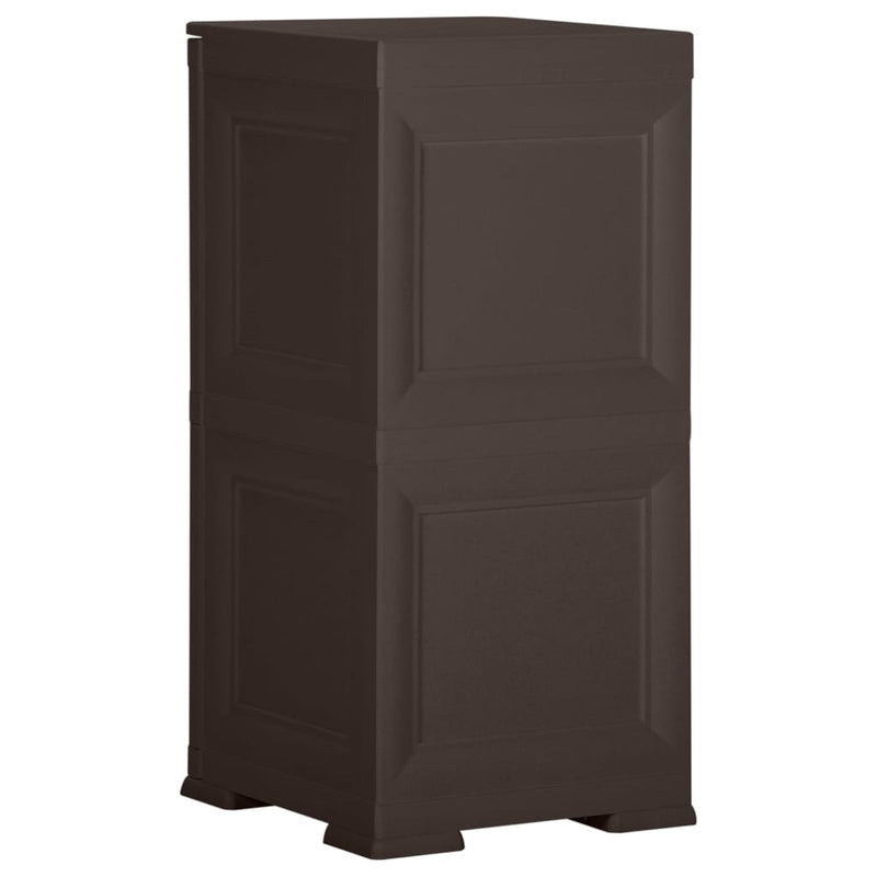 Plastic Cabinet 40x43x85.5 cm Wood Design Brown Payday Deals
