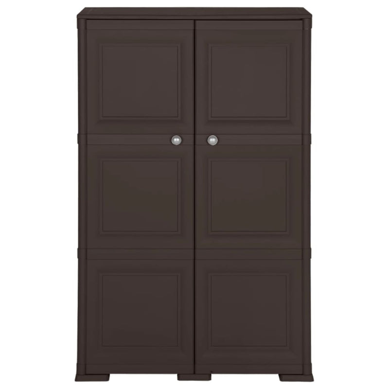 Plastic Cabinet 79x43x125 cm Wood Design Brown Payday Deals