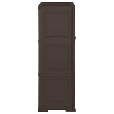 Plastic Cabinet 79x43x125 cm Wood Design Brown Payday Deals