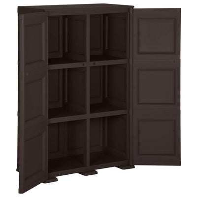 Plastic Cabinet 79x43x125 cm Wood Design Brown Payday Deals