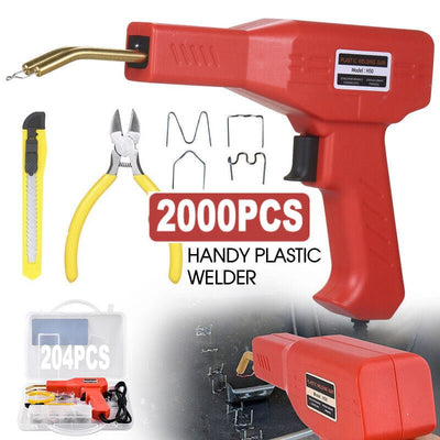 Plastic Welder Garage Tool Hot Staple Staplers Bumper Repair Welding Machine Kit